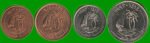 QATAR SET DE CUATRO MONEDAS 5, 10, 25 Y 50 DIRHAMR, AÑO 1973/ 1998, ESTADO NUEVAS.- - Imagen 2