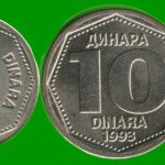 YUGOSLAVIA SET DE SEIS MONEDAS 1, 2, 5, 10, 50 Y 100 DINAR, AÑO 1993, ESTADO NUEVAS.-