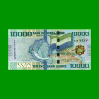 BILLETE DE SIERRA LEONA 10.000 LEONES, PICK 33, AÑO 2021, ESTADO SIN CIRCULAR.-