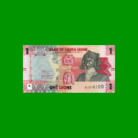 BILLETE DE SIERRA LEONA 1 LEON, PICK 34, AÑO 2022, ESTADO SIN CIRCULAR.-