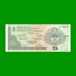 BONO CHACO $5,00, EC 245, SERIE 1, ESTADO SIN CIRCULAR.-