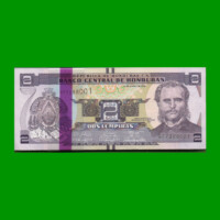 FAJO DE BILLETES DE HONDURAS 2 LEMPIRAS, PICK 97, AÑO 2014, ESTADO SIN CIRCULAR.-