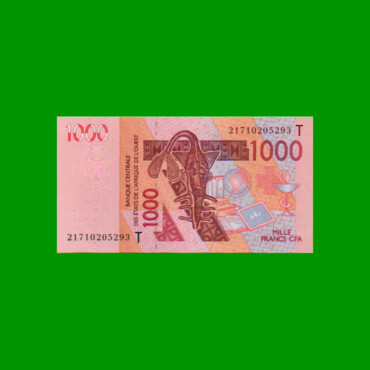 BILLETE DE AFRICA DEL OESTE - TOGO 1.000 FRANCOS, PICK 815T, ESTADO SIN CIRCULAR.-