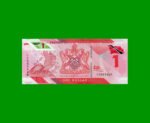 BILLETE DE TRINIDAD Y TOBAGO 1 DOLAR, POLYMERO, PICK 60, AÑO 2020 ESTADO SIN CIRCULAR.-