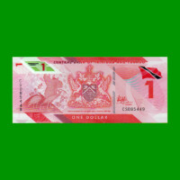 BILLETE DE TRINIDAD Y TOBAGO 1 DOLAR, POLYMERO, PICK 60, AÑO 2020 ESTADO SIN CIRCULAR.-
