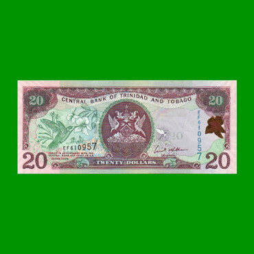 BILLETE DE TRINIDAD Y TOBAGO 20 DOLARES, PICK 49, AÑO 2006, ESTADO SIN CIRCULAR.-