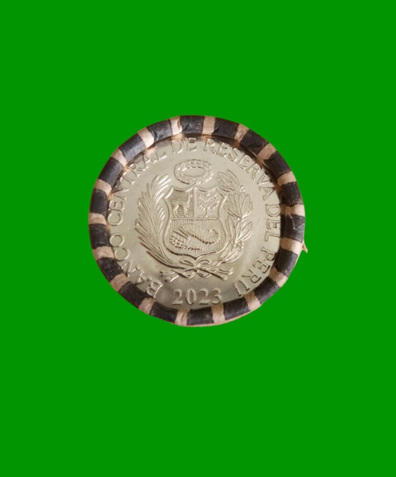 TUBO DE (20) MONEDAS DE PERU, 1 SOL, AÑO 2023, CONMEMORATIVA, JOSÉ DE LA MAR Y CORTÁZAR, ESTADO NUEVAS.- - Imagen 3