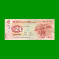 BONO DE TUCUMAN $ 20,00, EC 446, AÑO 2000, ESTADO BUENO.-