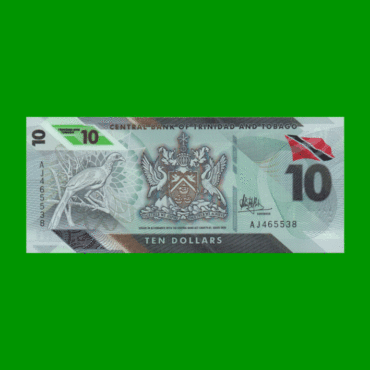 BILLETE DE TRINIDAD Y TOBAGO 10 DOLARES, PICK 62, AÑO 2020, ESTADO SIN CIRCULAR.-