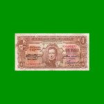 BILLETE DE URUGUAY $1,00, PICK 35b, SERIE C, ESTADO MUY BUENO+.