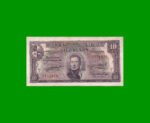 BILLETE DE URUGUAY $10,00, PICK 37d, SERIE D, ESTADO BUENO+.
