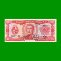 BILLETE DE URUGUAY $100,00, PICK 47, AÑO 1967, SERIE A, ESTADO EXCELENTE-.