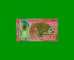BILLETE DE COSTA RICA 1.000 COLONES, PICK NEW, AÑO 2019, POLYMERO, ESTADO SIN CIRCULAR.-