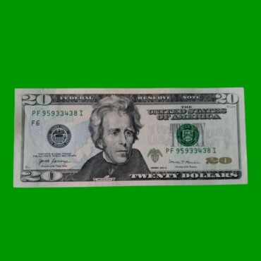 BILLETE DE EEUU 20,00 DOLARES, SELLO VERDE, PICK 546, ESTADO SIN CIRCULAR.-