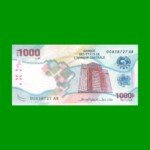 BILLETE DE AFRICA CENTRAL, 1000 FRANCOS, PICK 701, ESTADO SIN CIRCULAR.-