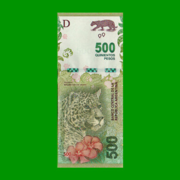 PESOS 3er DISEÑO $500,00, BOT 5803, SERIE C, AÑO 2016, ESTADO SIN CIRCULAR.-