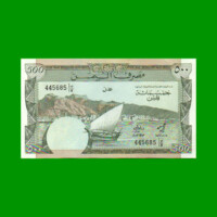 BILLETE DE YEMEN 500 FILS, PICK 6, AÑO 1984, ESTADO SIN CIRCULAR.-