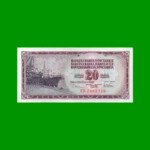 BILLETE DE YUGOSLAVIA 20 DINARA, PICK 88a, AÑO 1978 ESTADO SIN CIRCULAR.-
