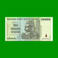 BILLETE DE ZIMBABWE 10 TRILLONES DE DOLARES, PICK 88, ESTADO SIN CIRCULAR.-