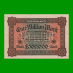 BILLETE DE ALEMANIA 1.000.000 MARCOS, PICK 86a, AÑO 1923, ESTADO EXCELENTE+ .-