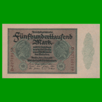 BILLETE DE ALEMANIA 500.000 MARCOS, PICK 88b, AÑO 1923, ESTADO SIN CIRCULAR .-