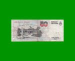 PESOS CONVERTIBLES 1er DISEÑO $50,00, BOT 3062, AÑO 1992, ESTADO MUY BUEN0.- - Imagen 2