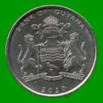 MONEDA DE GUYANA 100 DOLARES 50 ANIVERSARIO DE LA REPUBLICA, AÑO 2020, ESTADO NUEVA.- - Imagen 2