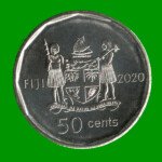 MONEDA DE FIJI 50 CENTAVOS, AÑO 2020, ESTADO NUEVA.- - Imagen 2