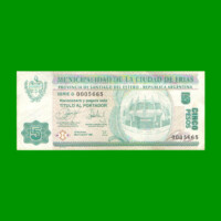 BONO DE LA MUNICIPALIDAD DE FRIAS $5,00, SERIE G,  AÑO 2001, ESTADO MUY BUENO.-