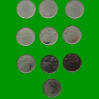 SET DE 10 MONEDAS DE TURQUIA 1 KURUS, SISTEMA PLANETARIO, AÑO 2022, ESTADO NUEVAS.-