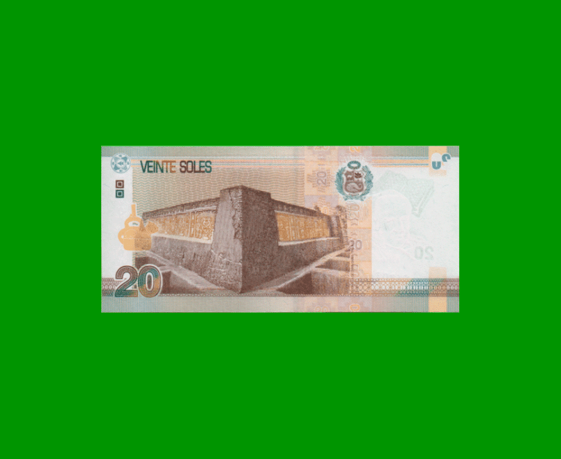 BILLETE DE PERU 20 SOLES, PICK 193, AÑO 2018, ESTADO SIN CIRCULAR.- - Imagen 2