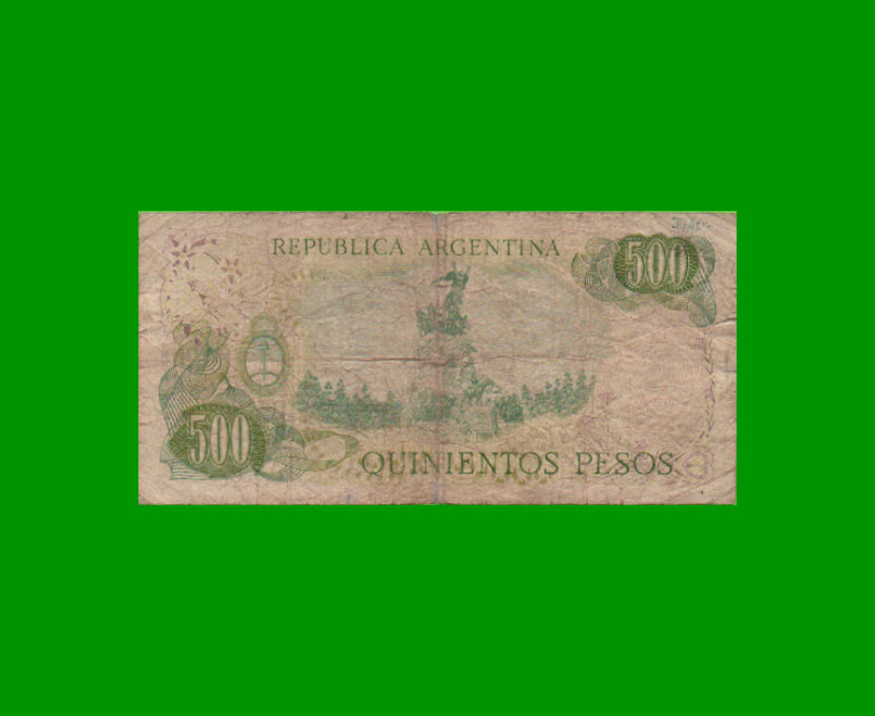 REPOSICIÓN PESOS LEY 18.188 $500,00, BOT 2116, AÑO 1965, ESTADO BUENO. - - Imagen 2