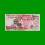 BILLETE DE BRASIL 500.000 CRUZEIROS RESELLADO 500 CRUZEIROS REALES, PICK 239b, AÑO 1993, ESTADO SIN CIRCULAR.-