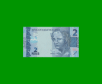 BILLETE DE BRASIL 2 REALES, PICK NEW, AÑO 2021, SERIE IA, ESTADO SIN CIRCULAR.-