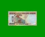 BILLETE DE SIERRA LEONA 2.000 LEONES, PICK 31, AÑO 2021, ESTADO SIN CIRCULAR.- - Imagen 2